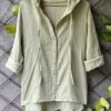 Hoodie Shirt, Block Print, Cotton Mulmul Fabric