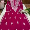 Lucknowi Chikankari Cotton, Big Size Kurti, Traditional Embroidery, Loose Fit