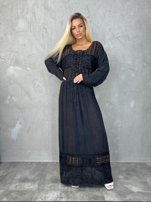 Elegant, Long, Cotton Mix Dress, Free Size up to 52 Bust, Ready to Wear