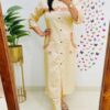 Embroidery Kurti with 2-Side Pocket Pant, Cotton, Office Wear, Trendy, Comfortable