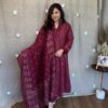 3-piece Cotton Embroidery Suit Set, Heavy Lace Work, Mulmul Dupatta, Festival Wear