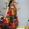 Umbrella Dress, Cotton Mix Fabric, Free Size up to 5XL, Elegant Design