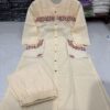 Embroidery Kurti with 2-Side Pocket Pant, Cotton, Office Wear, Trendy, Comfortable