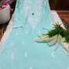 Lucknowi Chikankari Cotton, Big Size Kurti, Traditional Embroidery, Loose Fit