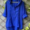 Hoodie Shirt, Block Print, Cotton Mulmul Fabric