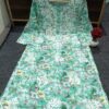 Printed mul kurti, chikankari embroidery, elegant design, sizes 38-46