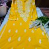 Lucknowi Chikankari Cotton, Big Size Kurti, Traditional Embroidery, Loose Fit