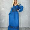 Elegant, Long, Cotton Mix Dress, Free Size up to 52 Bust, Ready to Wear