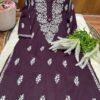 Lucknowi Chikankari Cotton, Big Size Kurti, Traditional Embroidery, Loose Fit