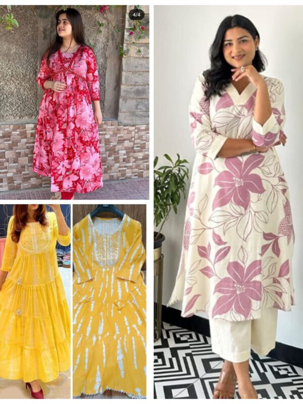 3-piece Block Print Kurta Set, M to XXL, Cotton Blend