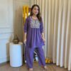 2-piece Cotton Office Wear Pant-set, Classy and Chic, Kurta Length 32, Pant 38, Colour 05
