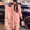 Fancy Printed, Pure Chinon Silk, 3-piece Kurta Set, with Palazzo and Dupatta