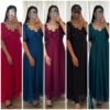 Back Rangoli Georgette Gown, Black and Maroon Red, Heavy Quality, Party Wear