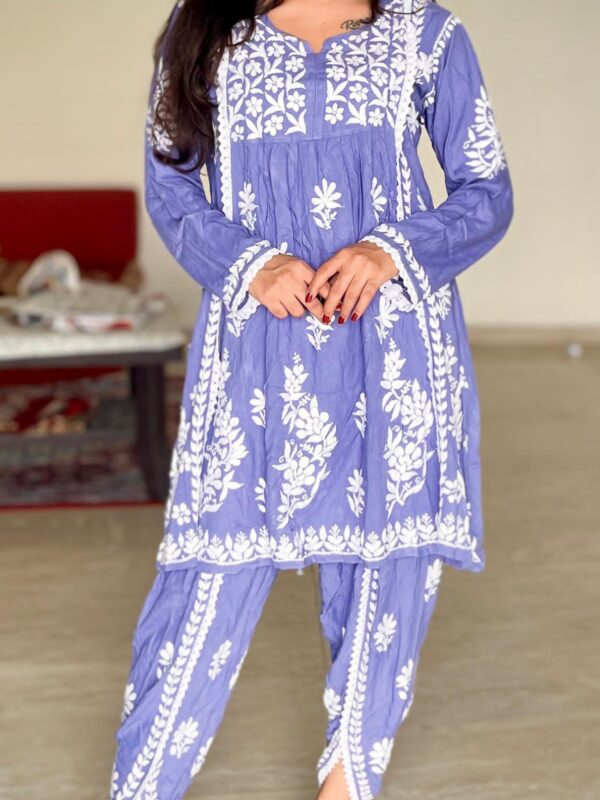 Tulip pant set, Dhoti style, Rayon fabric, Elegant Kurti, Women's ethnic wear