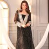 Funky Baggy Style, Georgette Anarkali Kurti, Crape Fabric Pant, Padded Bustier, Mirror Lace Work