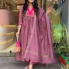 Chanderi suit, cotton pant, dupatta, beautiful embroidery, elegant design