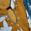 Hand work Cotton kurti, pant, dupatta set, Festival collection, Mul mul dupatta, Pure cotton