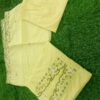 2-piece Pure Cotton Kurta Set, Emb Neck Yoke, Cotton Pant, Malmal Dupatta