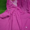 3-piece Cotton Angrakha Kurti Set, Heavy Embroidery, Tussells, Printed Dupatta