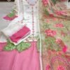 Pure Banarasi Cotton, Pakistani Suit Set, Orgenza Fabric, South Cultural Designs, 4-piece