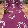 Discharge print embroidered kurta, summer colors, heavy embroidery, cotton taj gurp