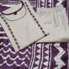 Handloom cotton kurta, Khadi silk ikkat print Dupatta, Straight cut kurta, High ankle pants