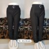Straight pants, plus size, with pockets, thick stretchable fabric
