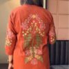 2-piece Cotton Co-ord Set, Hand Embroidery, Crochet Lace, Open Button Front, Pants with Pocket