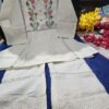 Cotton chikankari embroidered top, with pants, court set, elegant, comfortable, stylish