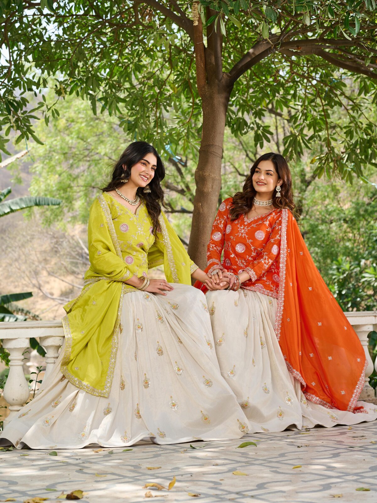 Heavy Embroidery Lehenga Choli, Pure Tissue Silk Lehenga, Pure Chinon Dupatta, Festive Wear