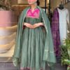 Chanderi suit, cotton pant, dupatta, beautiful embroidery, elegant design
