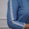 Embroidery detailed Cotton Co-ord Set, stylish kurta and pant, side pocket design, trendy wardrobe essential