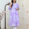 Elegant flaired suit, Cotton 2-piece set, 3/4 sleeve, Traditional wear