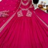 Designer Party Top Lehenga, Dupatta Set, Roman Silk, Embroidery Siqunce, Fully Stitched