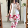 Cotton flex print kurta, premium quality, original kantha work, mega sleeves, budget-friendly