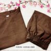 2-piece Cotton Slub Coord Set, Summer Wear, Premium Top and Plazo, Side Pocket