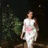 Floral, Lace Work, Kurta Pant Set, Maslin Digital Print