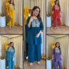 2-piece Cotton Office Wear Pant-set, Classy and Chic, Kurta Length 32, Pant 38, Colour 05