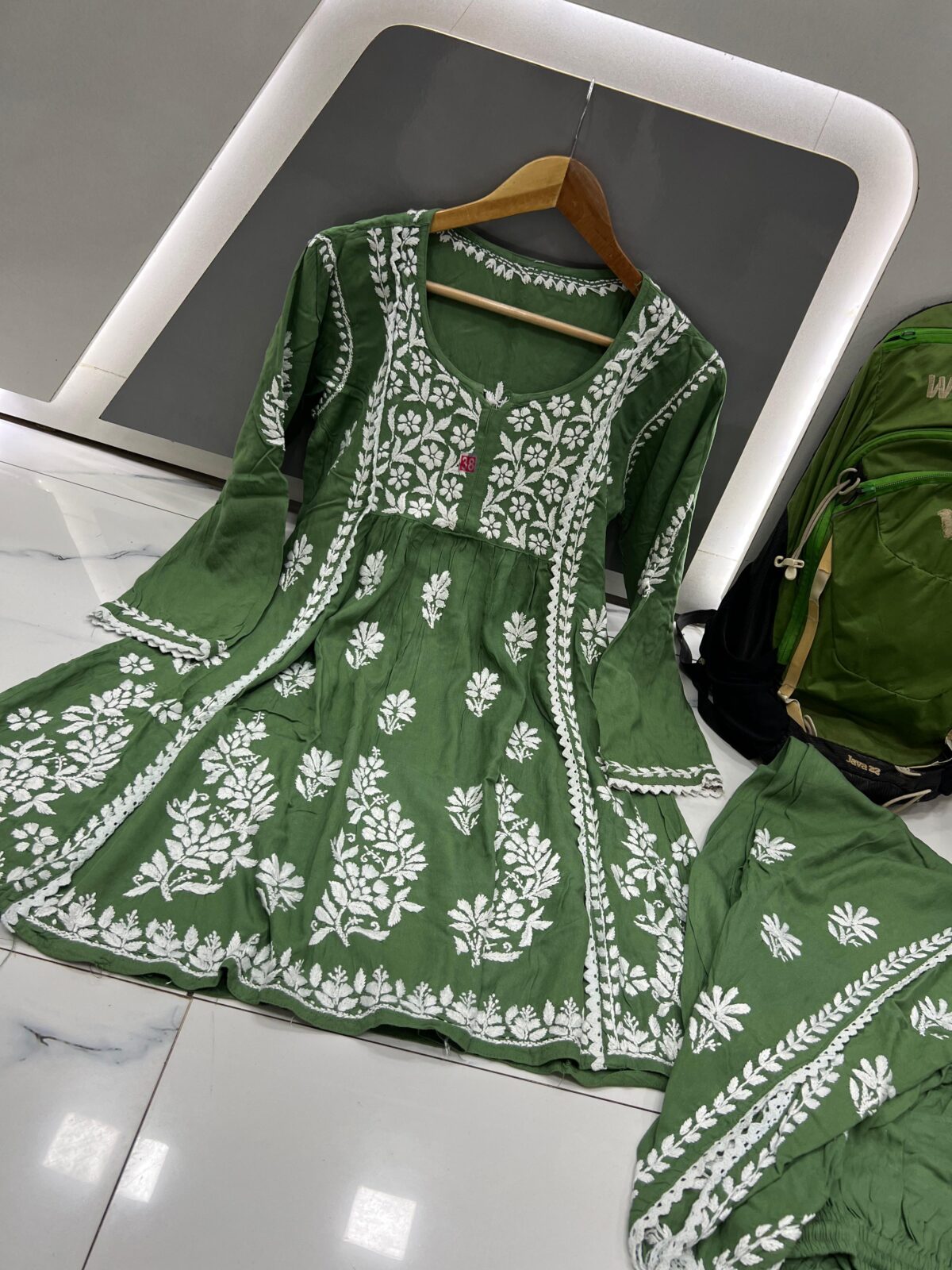Tulip pant set, Dhoti style, Rayon fabric, Elegant Kurti, Women's ethnic wear