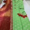 Sequence work muslin kurti, ghatchola dupatta, lace detailing, latkan