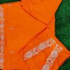 2-piece Pure Cotton Kurta Set, Emb Neck Yoke, Cotton Pant, Malmal Dupatta
