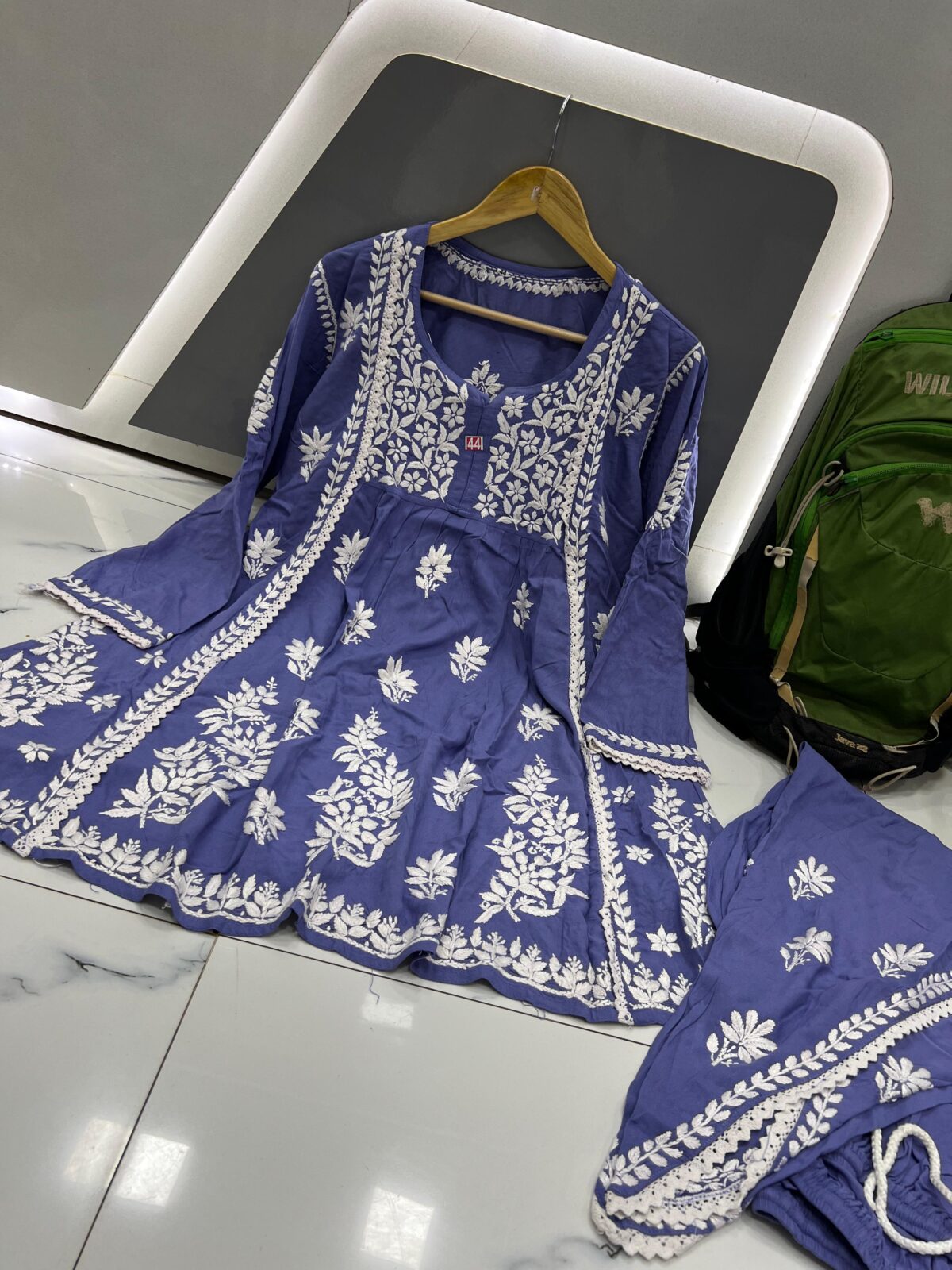 Tulip pant set, Dhoti style, Rayon fabric, Elegant Kurti, Women's ethnic wear