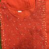 2-piece Pure Cotton Kurta Set, Emb Neck Yoke, Cotton Pant, Malmal Dupatta