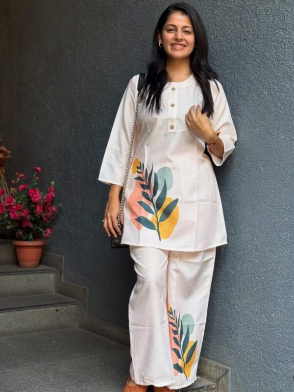 2-piece Printed Cotton Co-ord Set, Comfortable Fabric, Summer Wear