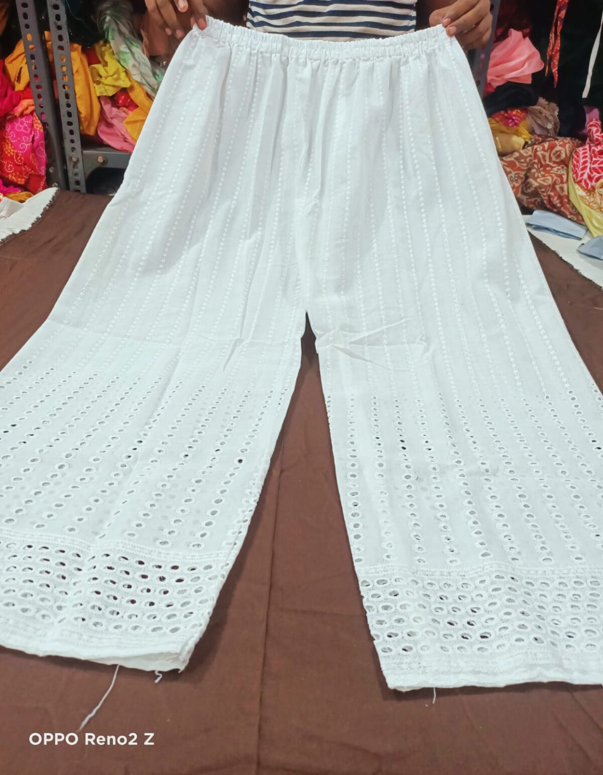 Pure Cotton, Women Regular Fit, Chiken Plazo Trousers